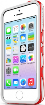 Чехол для iPhone 5/5S ITSKINS Venum Reloaded White Red Чехол для iPhone 5/5S ITSKINS Venum Reloaded White Red